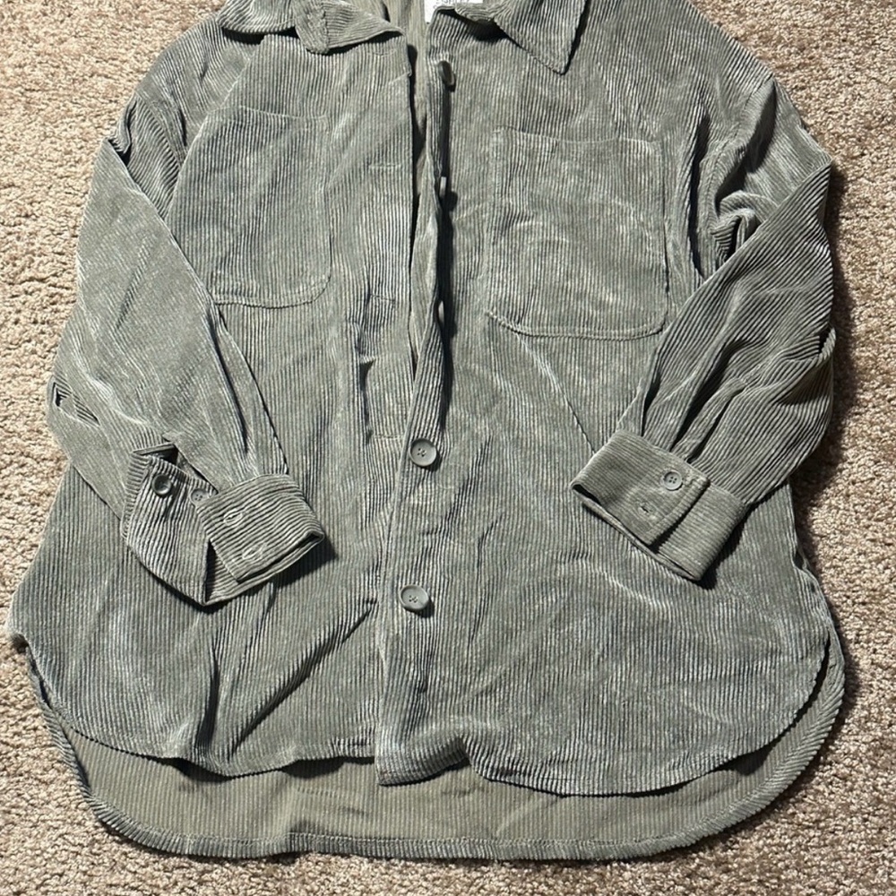 Ashley By 26 International GREEN Utility Jacket